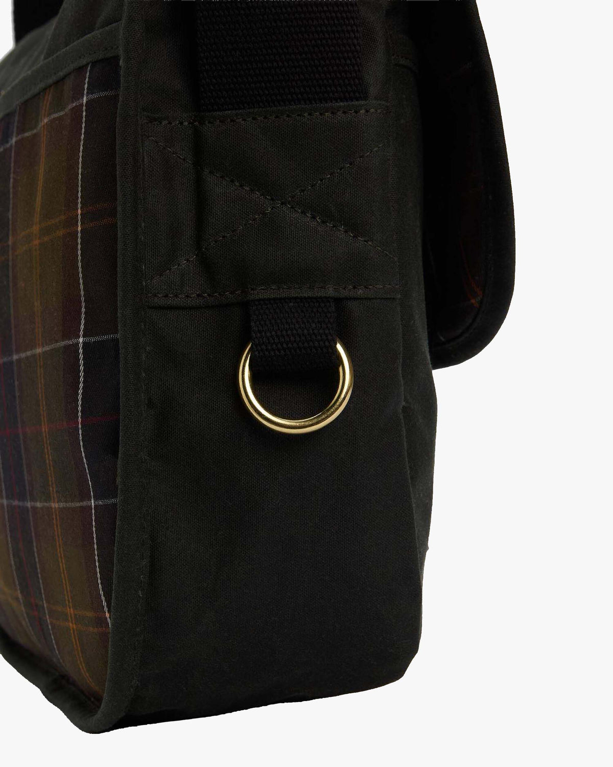 Barbour Heritage Field Waxed Riever Crossbody Bag - Sage | Barbour Bags | Jeanstore