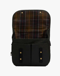 Barbour Heritage Field Waxed Riever Crossbody Bag - Sage | Barbour Bags | Jeanstore