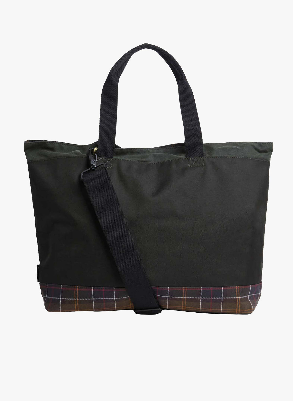 Barbour Heritage Field Waxed Tote Bag - Sage / Classic