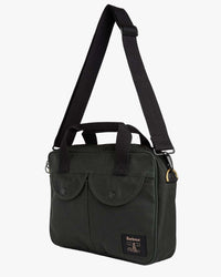 Barbour Heritage Field Waxed Laptop Bag - Sage