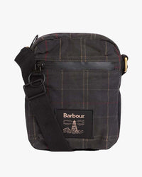 Barbour Heritage Field Waxed Crossbody Bag - Dark Classic Tartan