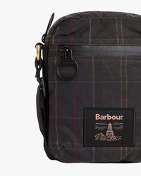 Barbour Heritage Field Waxed Crossbody Bag - Dark Classic Tartan
