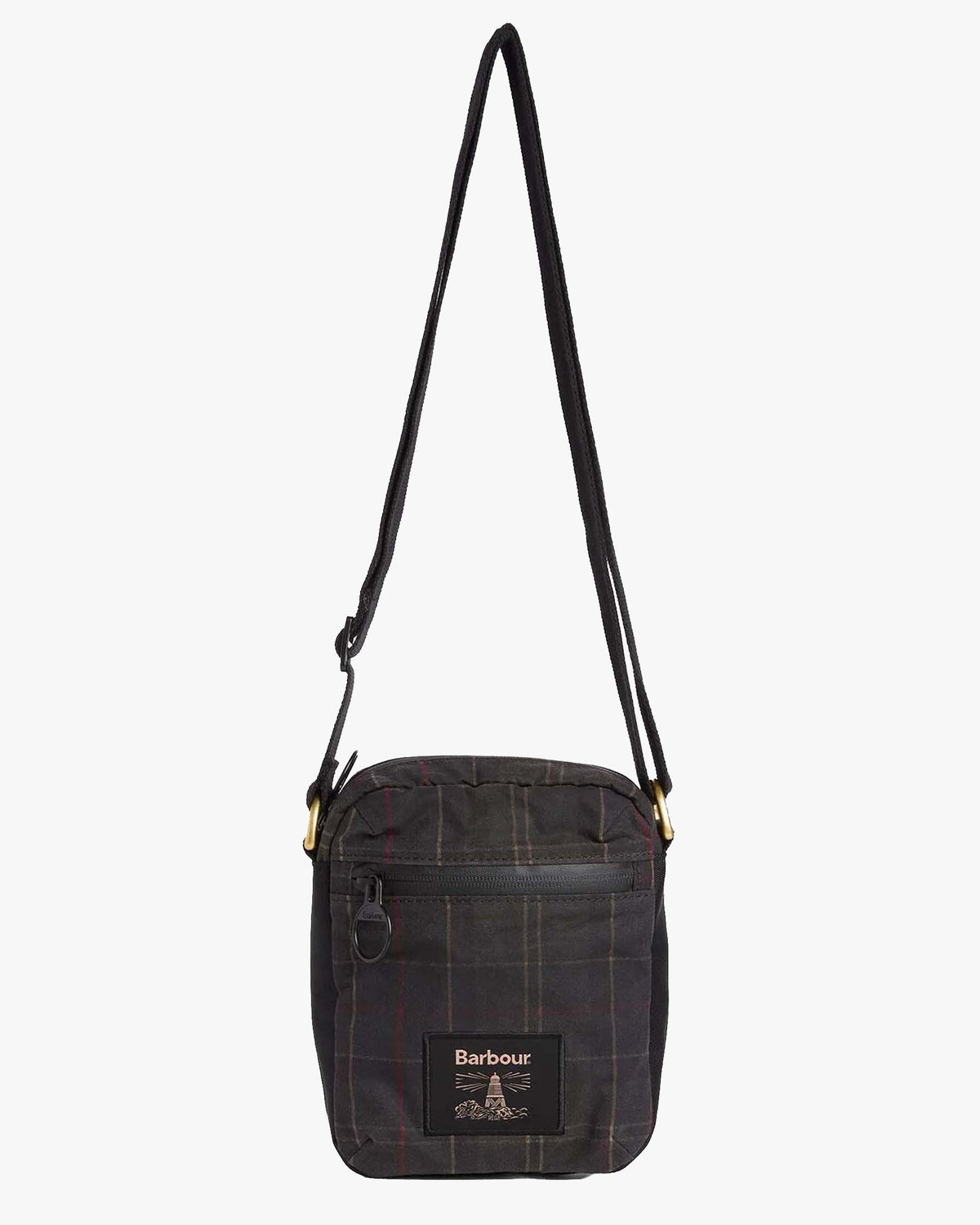 Barbour Heritage Field Waxed Crossbody Bag - Dark Classic Tartan