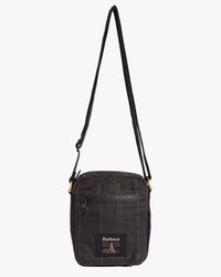 Barbour Heritage Field Waxed Crossbody Bag - Dark Classic Tartan