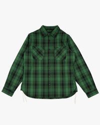 Unbranded UBS430 14oz Ultra Heavyweight Flannel Work Shirt - Green | The Unbranded Brand Shirts | JEANSTORE