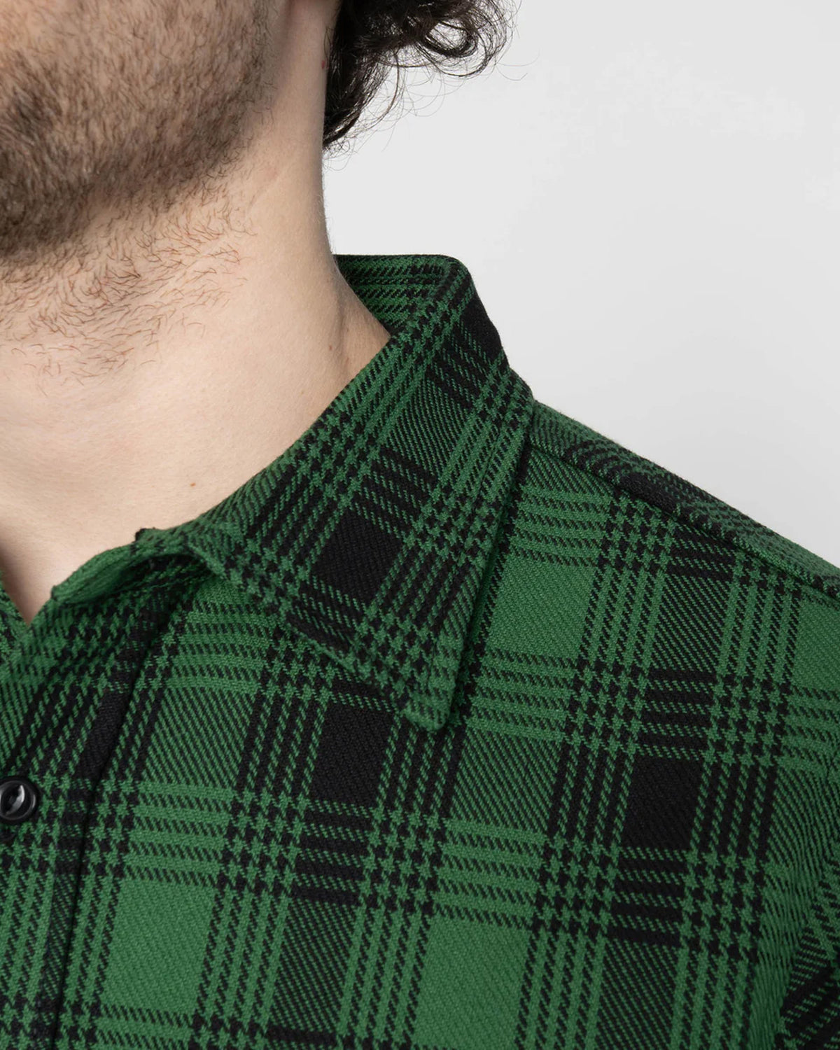 Unbranded UBS430 14oz Ultra Heavyweight Flannel Work Shirt - Green | The Unbranded Brand Shirts | JEANSTORE