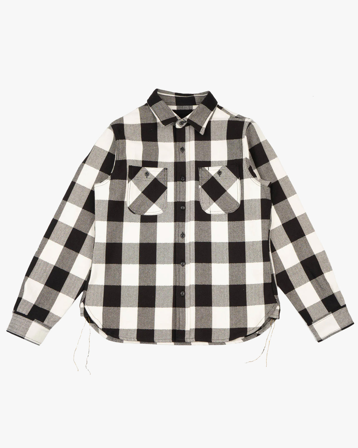 Unbranded UBS431 13oz Ultra Heavyweight Flannel Work Shirt - Ecru