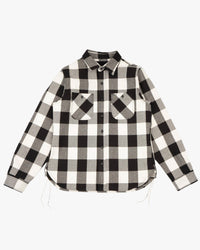 Unbranded UBS431 13oz Ultra Heavyweight Flannel Work Shirt - Ecru