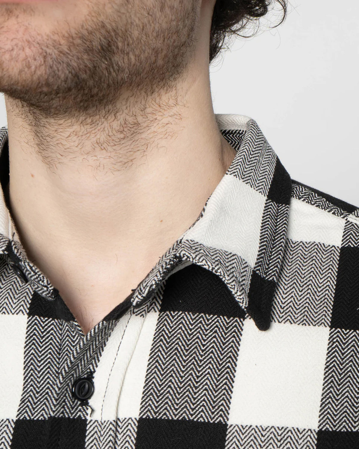 Unbranded UBS431 13oz Ultra Heavyweight Flannel Work Shirt - Ecru