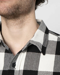 Unbranded UBS431 13oz Ultra Heavyweight Flannel Work Shirt - Ecru