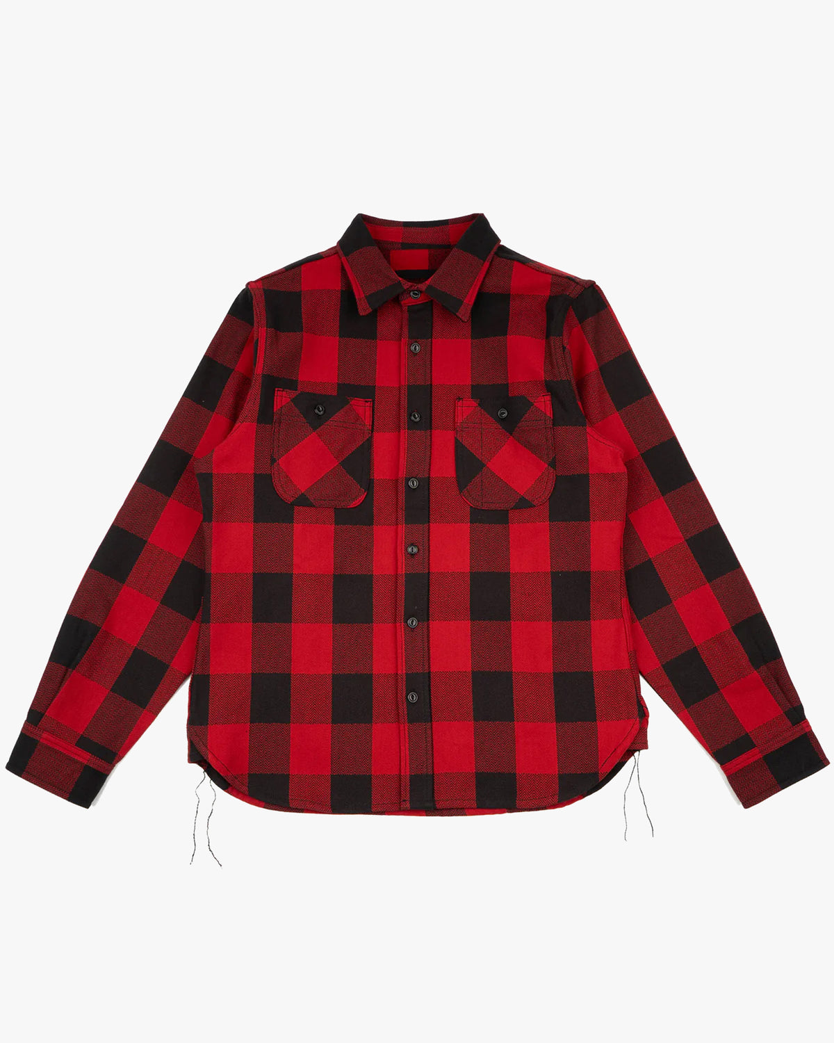 Unbranded UBS432 14oz Ultra Heavyweight Flannel Work Shirt - Red