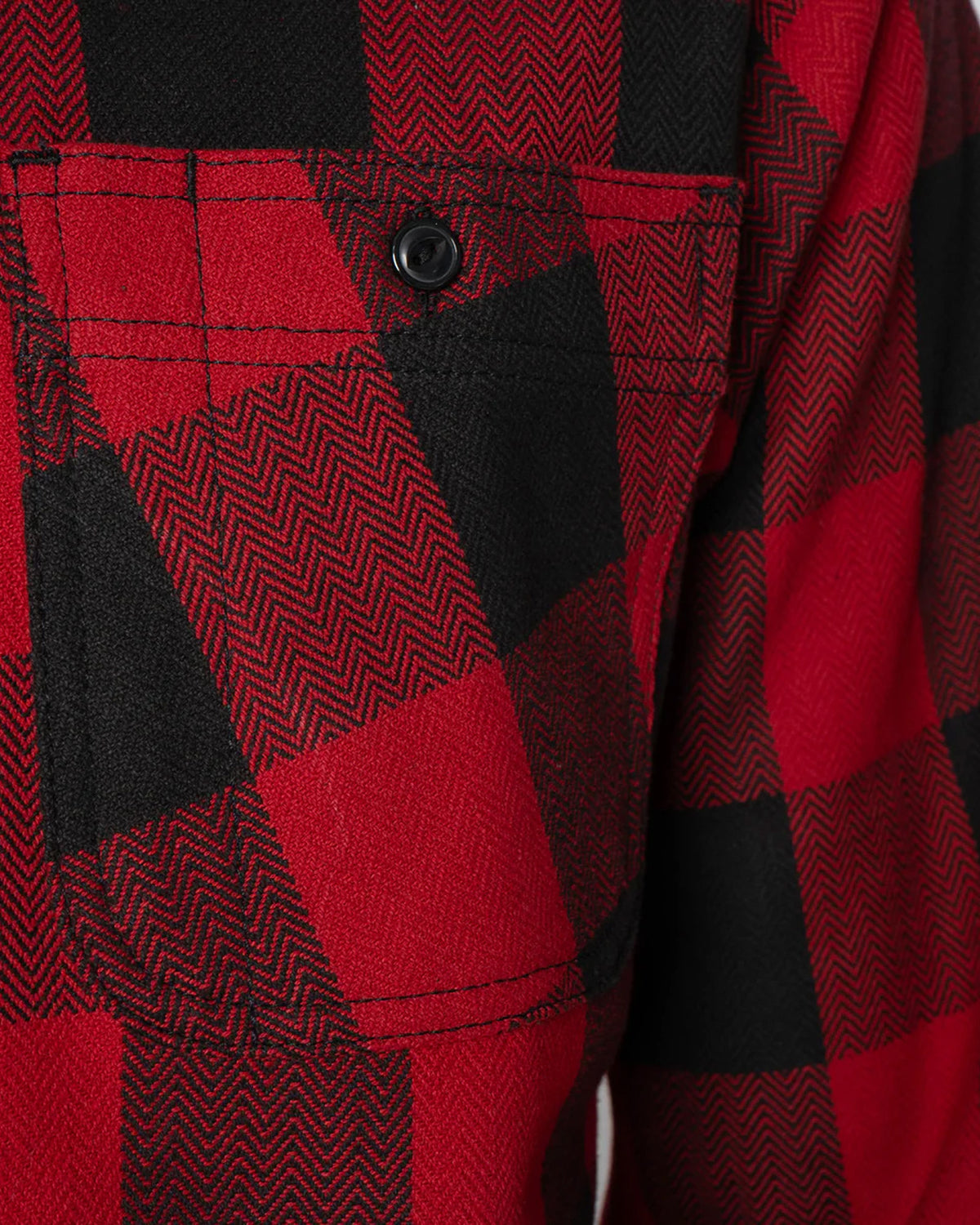 Unbranded UBS432 14oz Ultra Heavyweight Flannel Work Shirt - Red