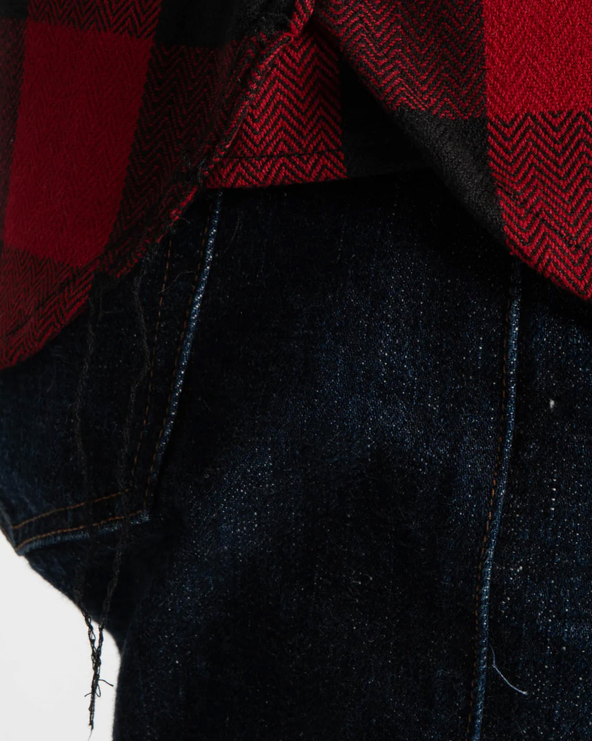 Unbranded UBS432 14oz Ultra Heavyweight Flannel Work Shirt - Red