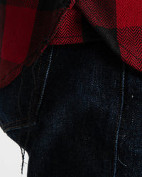 Unbranded UBS432 14oz Ultra Heavyweight Flannel Work Shirt - Red