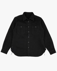 Unbranded UBS433 12oz Selvedge Work Shirt - Solid Black | The Unbranded Brand Shirts | JEANSTORE