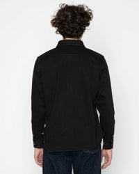 Unbranded UBS433 12oz Selvedge Work Shirt - Solid Black | The Unbranded Brand Shirts | JEANSTORE