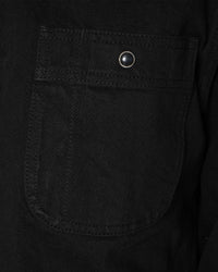 Unbranded UBS433 12oz Selvedge Work Shirt - Solid Black | The Unbranded Brand Shirts | JEANSTORE