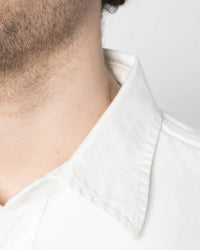 Unbranded UBS434 9oz Selvedge Oxford Work Shirt - White | The Unbranded Brand Shirts | JEANSTORE