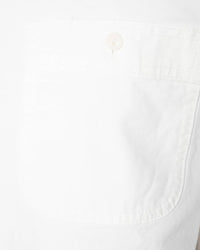 Unbranded UBS434 9oz Selvedge Oxford Work Shirt - White | The Unbranded Brand Shirts | JEANSTORE