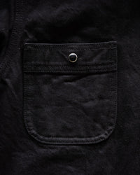 Unbranded UBS433 12oz Selvedge Work Shirt - Solid Black | The Unbranded Brand Shirts | JEANSTORE