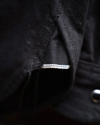 Unbranded UBS433 12oz Selvedge Work Shirt - Solid Black | The Unbranded Brand Shirts | JEANSTORE