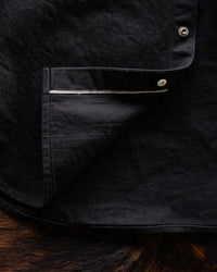Unbranded UBS433 12oz Selvedge Work Shirt - Solid Black | The Unbranded Brand Shirts | JEANSTORE