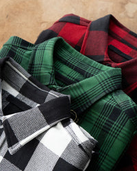 Unbranded UBS432 14oz Ultra Heavyweight Flannel Work Shirt - Red