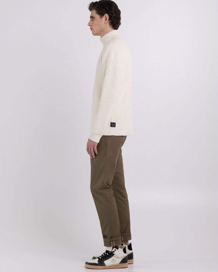 Replay Sartoriale Turtleneck Knitted Sweater - Butter White