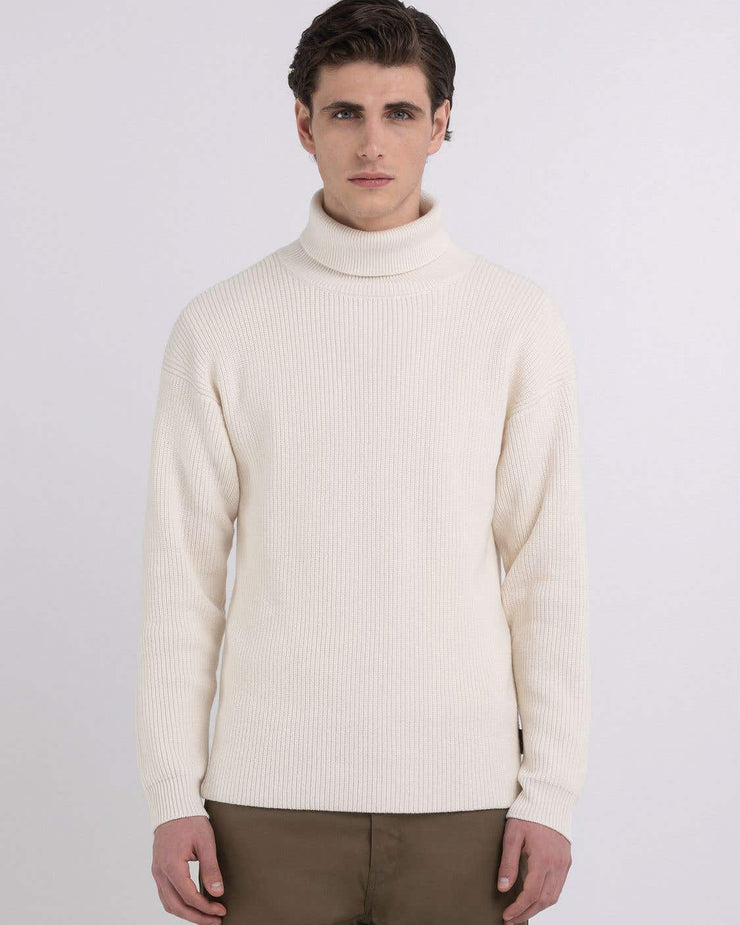 Replay Sartoriale Turtleneck Knitted Sweater - Butter White – JEANSTORE