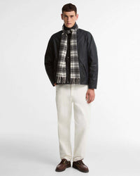 Barbour Heritage Tartan Lambswool Scarf - Monochrome Tartan