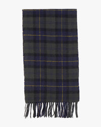 Barbour Heritage Tartan Lambswool Scarf - Olive Night Tartan