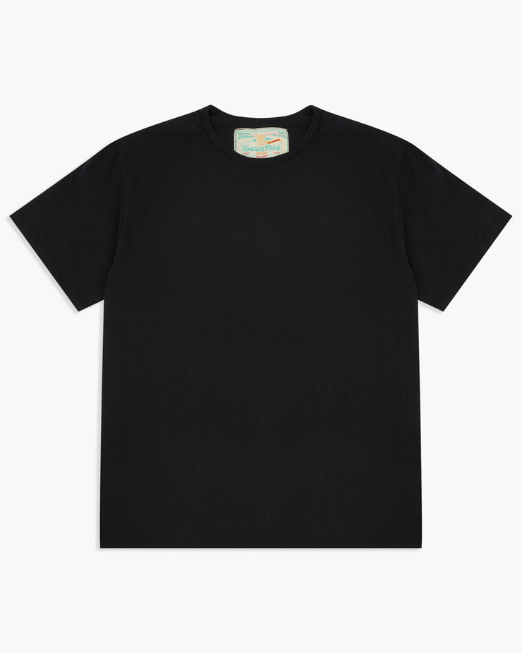 Upstate Stock 50/50 Upcycled Cotton Classic Tee - Piece Dyed Black | Upstate Stock T Shirts | JEANSTORE