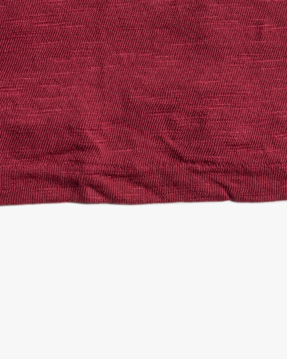 Velva Sheen Rolled L/S Regular Tee - Burgundy