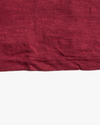 Velva Sheen Rolled L/S Regular Tee - Burgundy