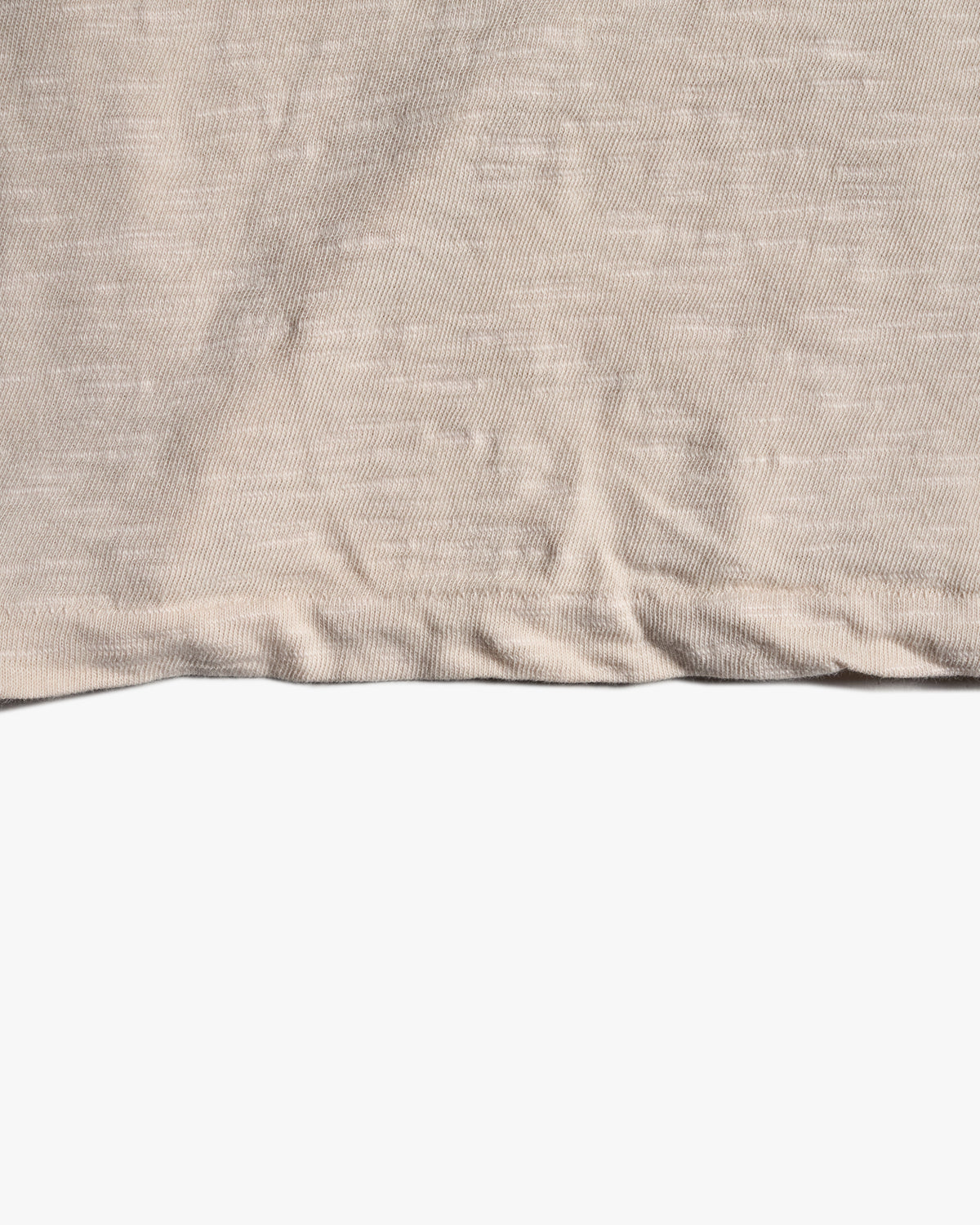 Velva Sheen Rolled L/S Regular Tee - Oatmilk | Velva Sheen T Shirts | JEANSTORE