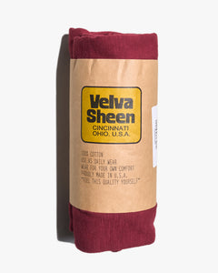 Velva Sheen Rolled S/S Regular Tee - Burgundy