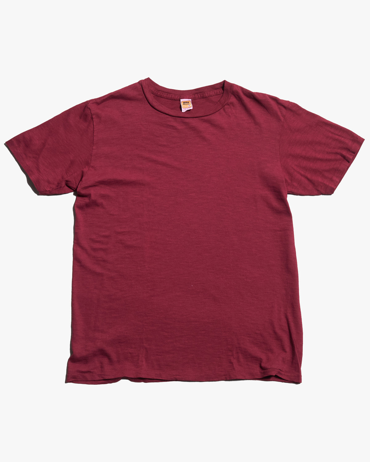 Velva Sheen Rolled S/S Regular Tee - Burgundy