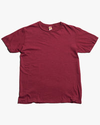 Velva Sheen Rolled S/S Regular Tee - Burgundy