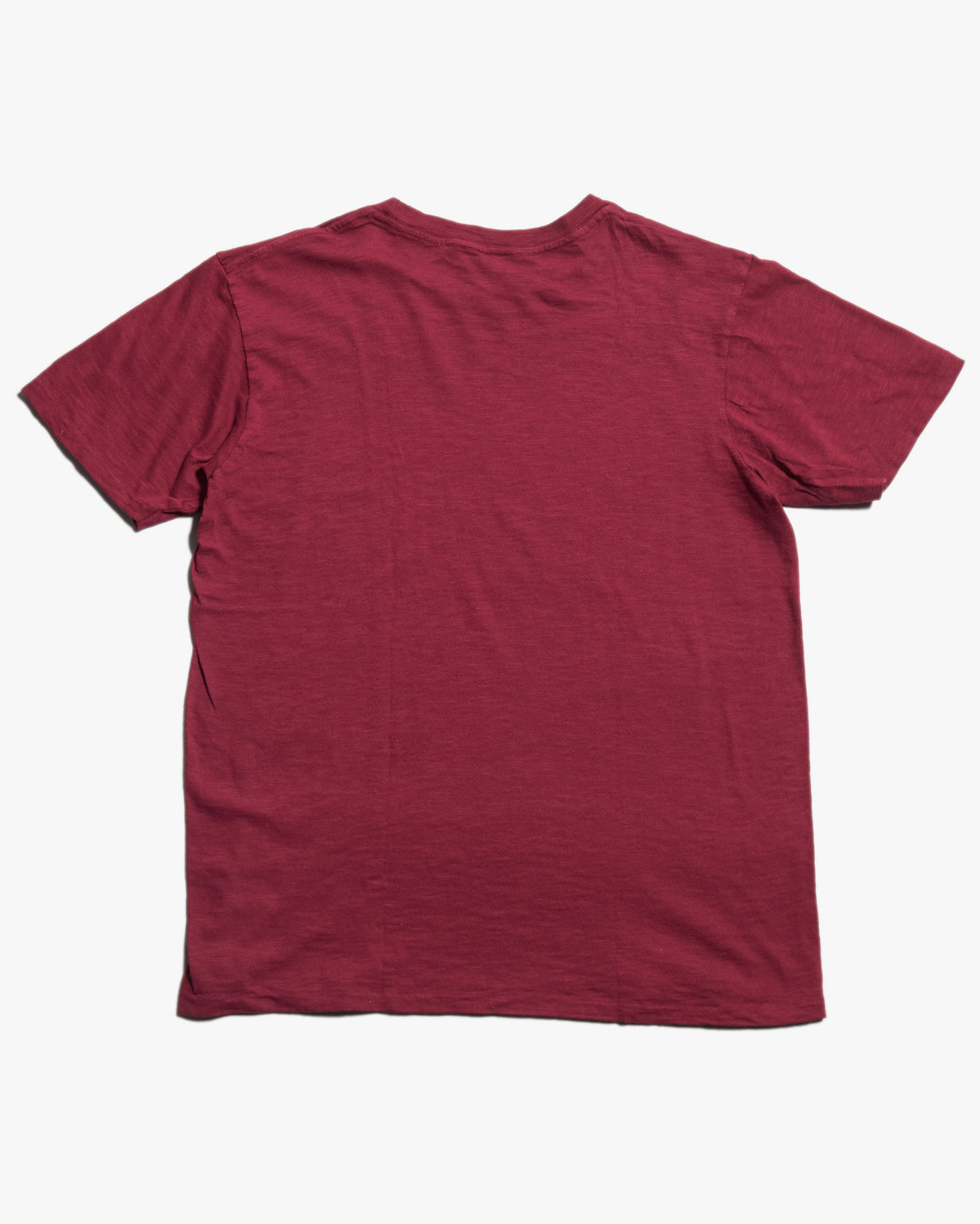 Velva Sheen Rolled S/S Regular Tee - Burgundy