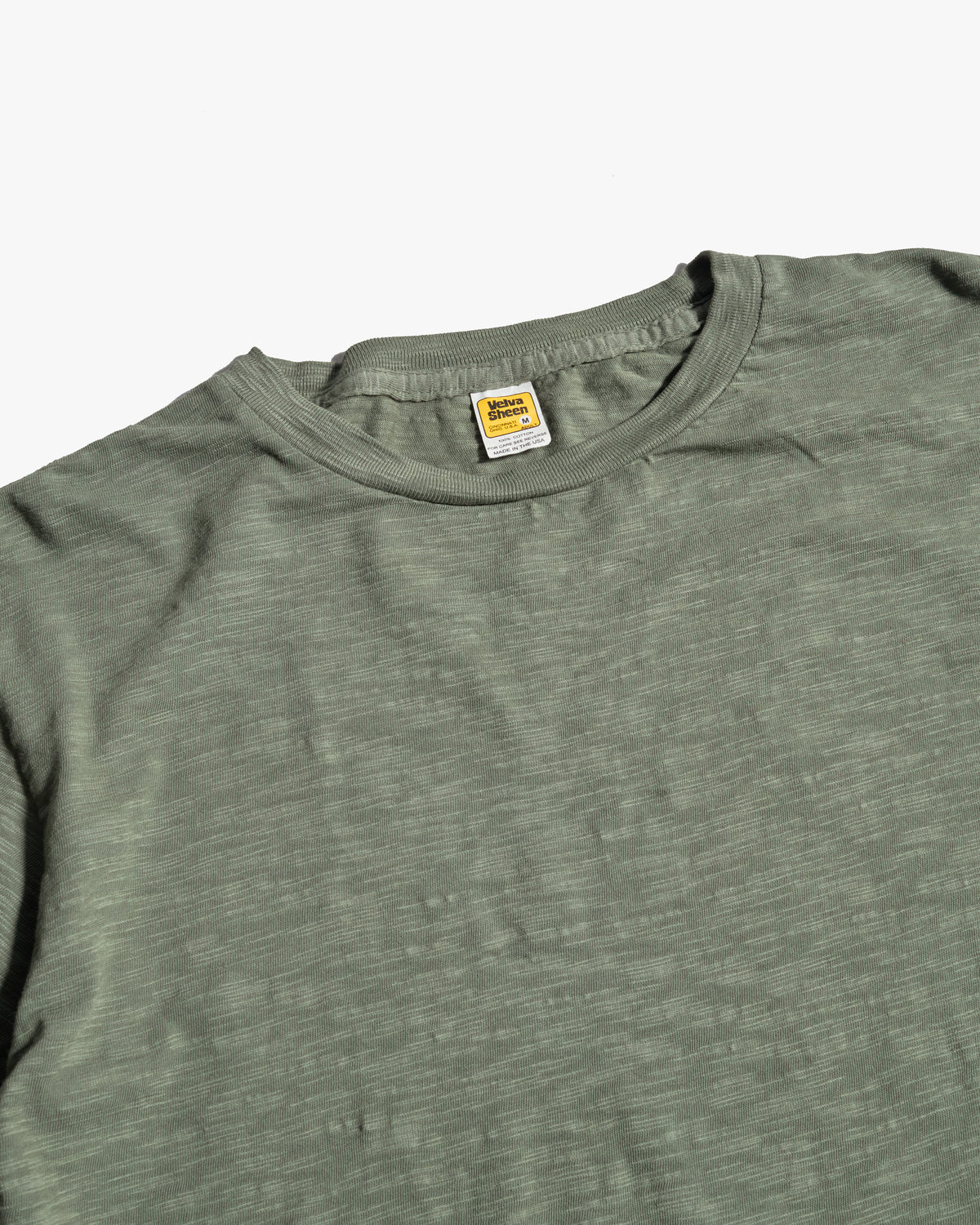 Velva Sheen Rolled S/S Regular Tee - Fatigue Green
