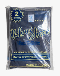 Velva Sheen 2-Pack S/S Crew Neck Tees - Navy