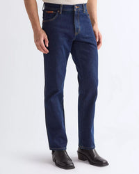 Wrangler Texas Authentic Straight Mens Jeans - Darkstone | Wrangler Jeans | JEANSTORE
