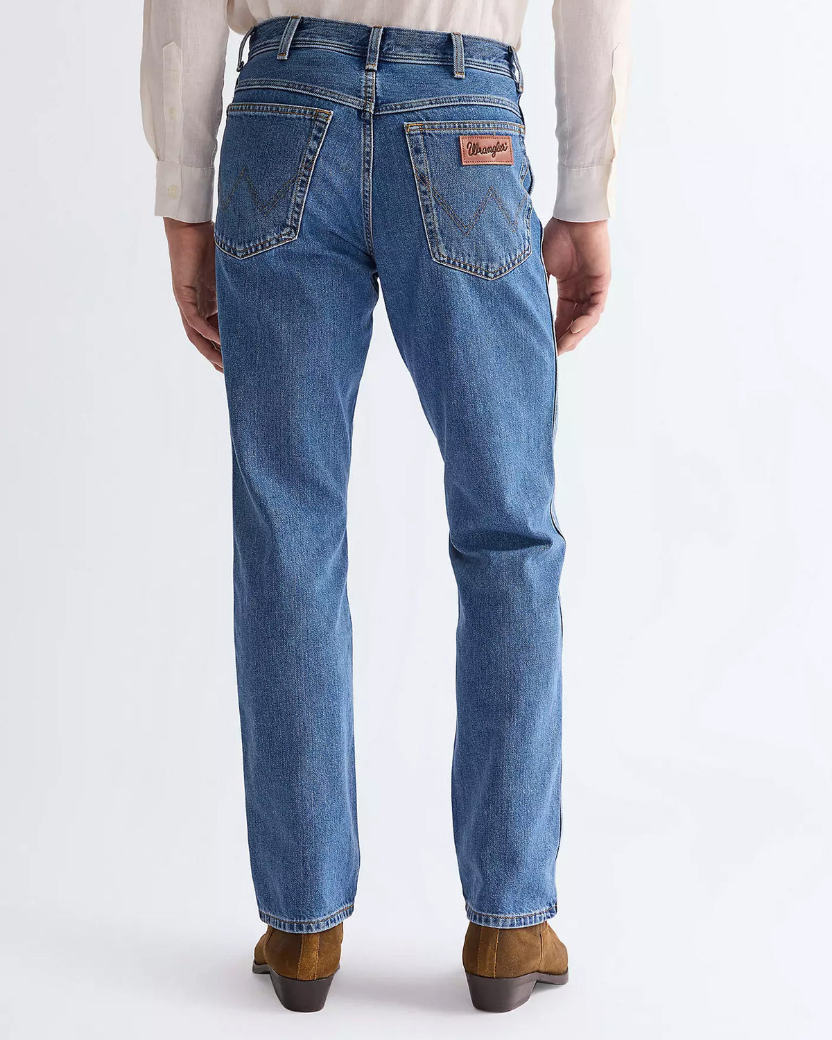 Wrangler Texas Authentic Straight Mens Jeans - Stonewash Blue | Wrangler Jeans | JEANSTORE