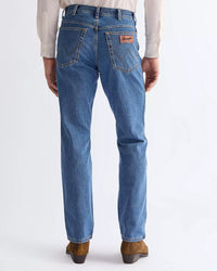 Wrangler Texas Authentic Straight Mens Jeans - Stonewash Blue | Wrangler Jeans | JEANSTORE