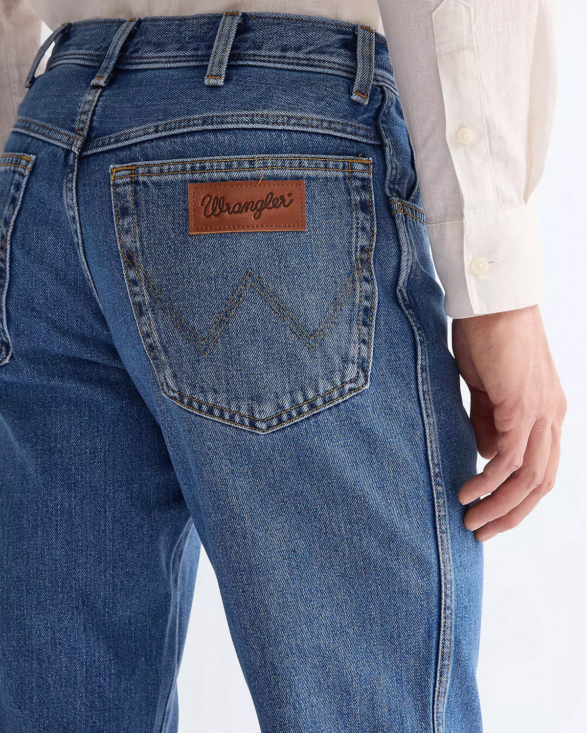Wrangler Texas Authentic Straight Mens Jeans - Stonewash Blue | Wrangler Jeans | JEANSTORE