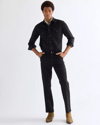 Wrangler Texas Stretch Authentic Straight Mens Jeans - Black | Wrangler Jeans | JEANSTORE