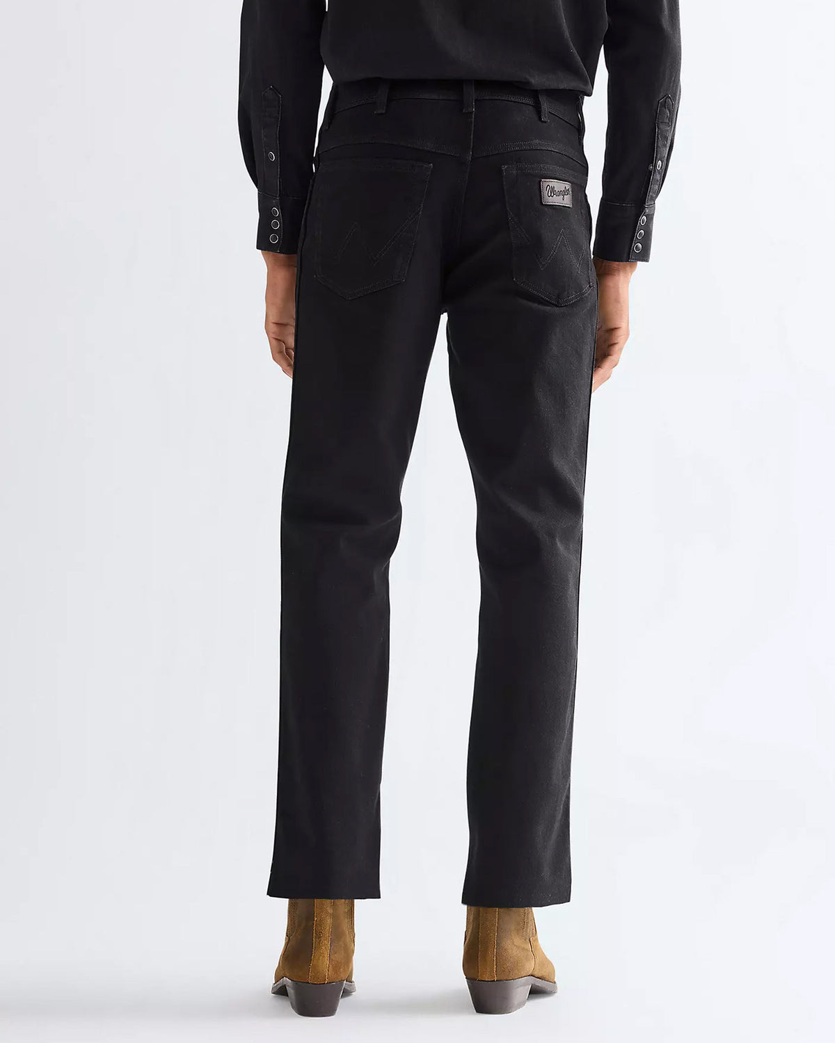 Wrangler Texas Stretch Authentic Straight Mens Jeans - Black | Wrangler Jeans | JEANSTORE