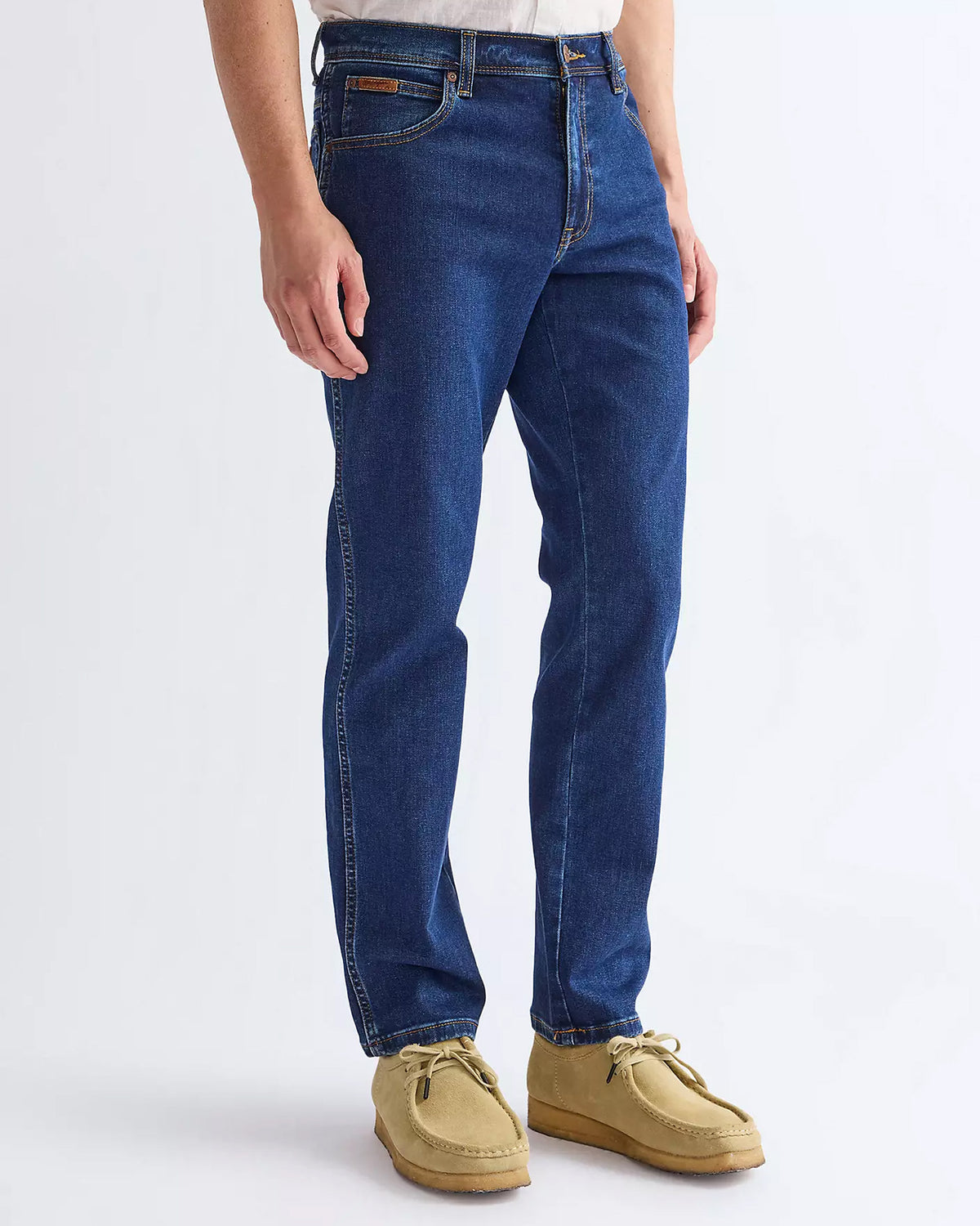 Wrangler Texas Stretch Authentic Straight Mens Jeans - Darkstone | Wrangler Jeans | JEANSTORE