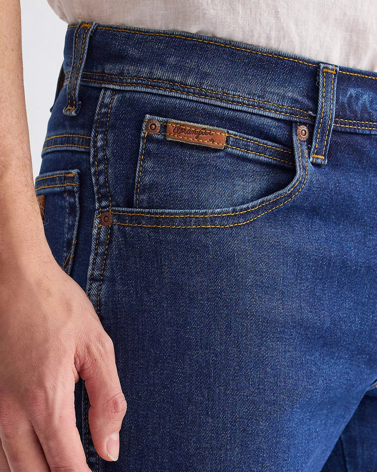 Wrangler Texas Stretch Authentic Straight Mens Jeans - Darkstone