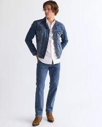Wrangler Texas Stretch Authentic Straight Mens Jeans - Stonewash Blue | Wrangler Jeans | JEANSTORE